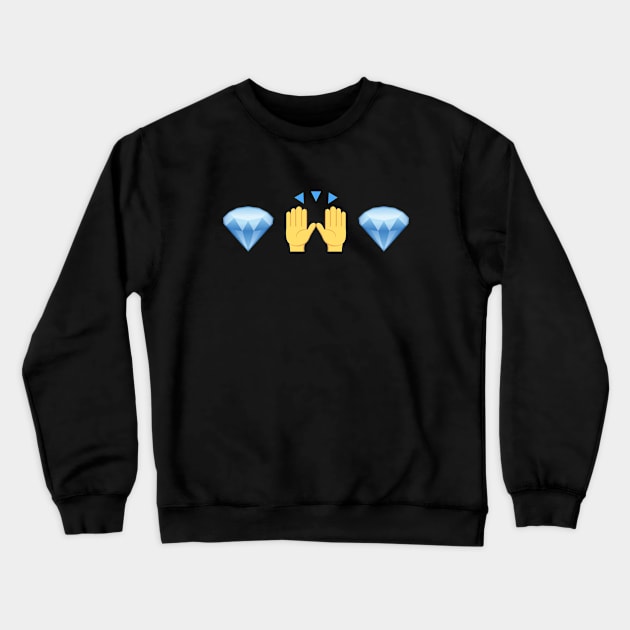 Diamond Hands Crewneck Sweatshirt by YiannisTees